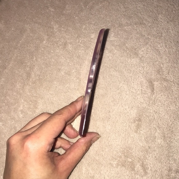 Unique Epoxy resin light purple double socket switch plate flowers and butterfly - Picture 3 of 3